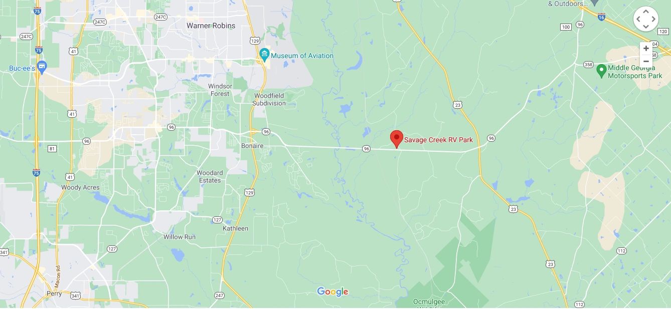 google map of savage creek